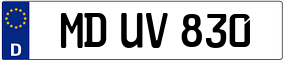 Trailer License Plate